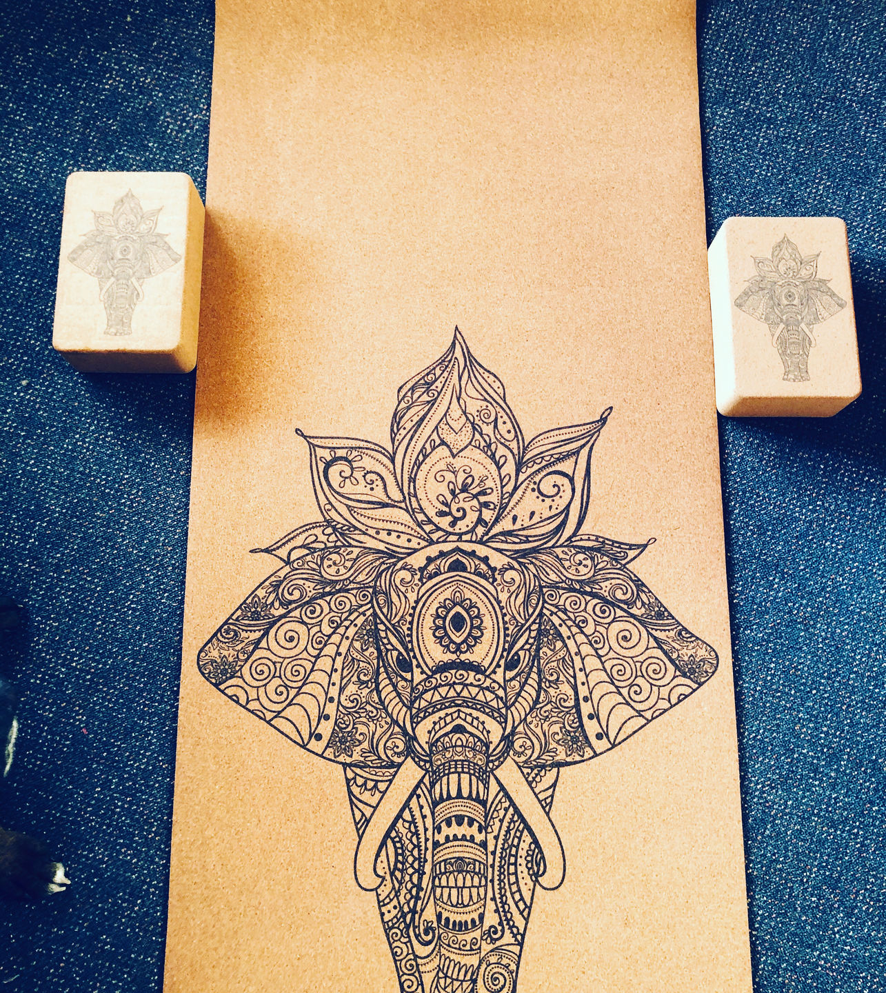 Customer photo review of Elephant Yoga Mat