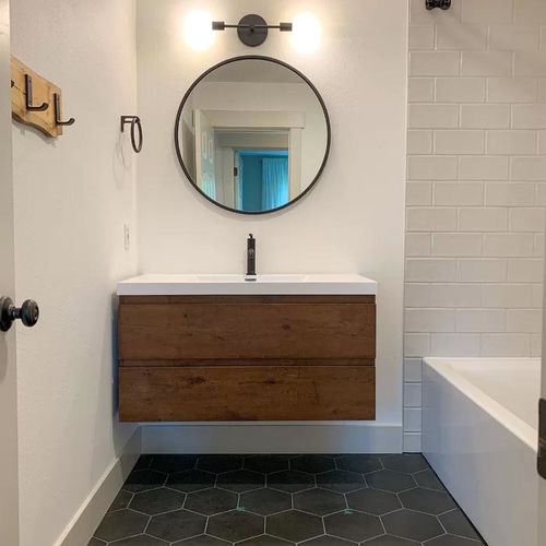 Customer photo review of Monterey Floating Vanity
