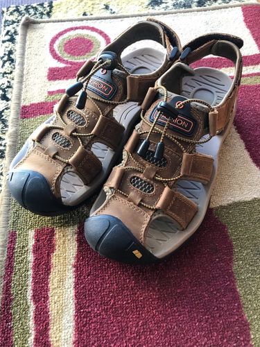 Customer photo review of Genuine Leather Soft Outdoor Sandal