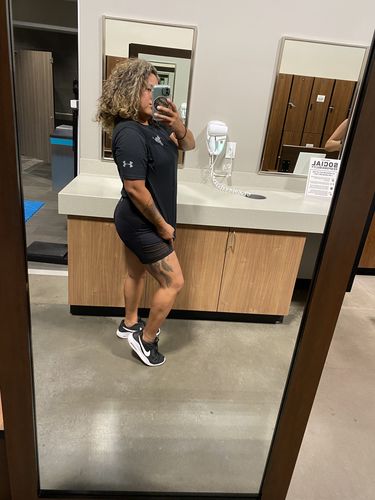 Customer photo review of Mesh Butt Lift Active Shorts - Black