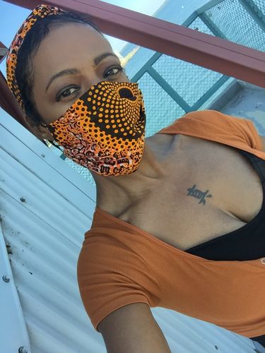 Customer photo review of PACK OF 6 ADULT REUSABLE FACE MASK