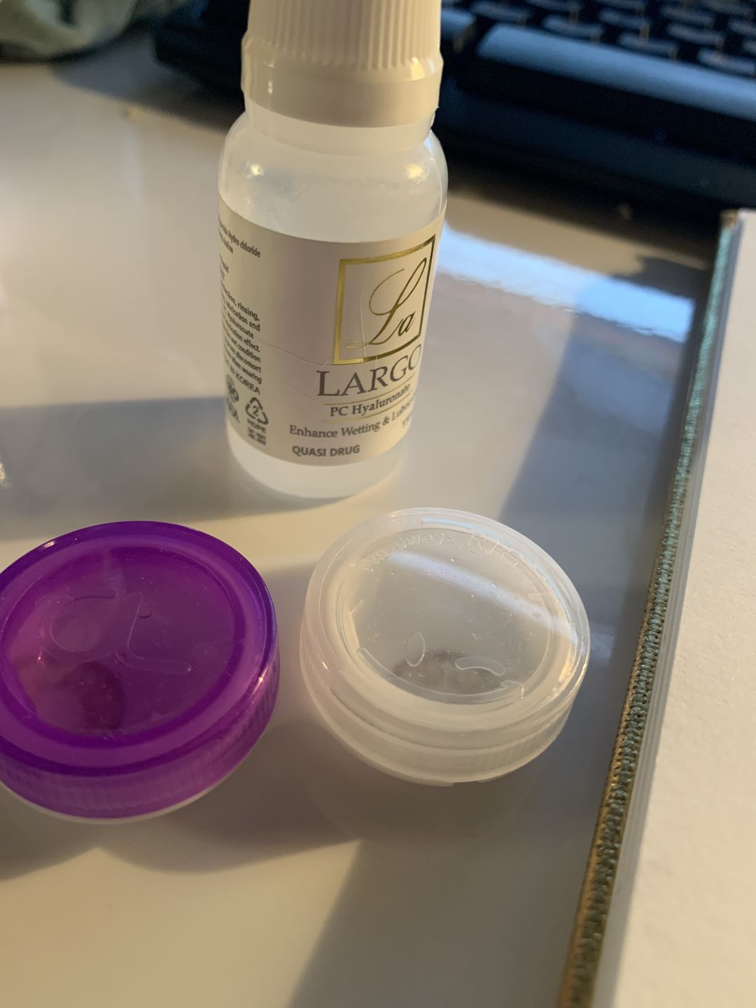 Customer photo review of Largo Contact Lens Solution 15ml