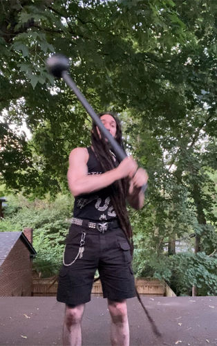 Customer photo review of 35lb Steel Mace a.k.a Macebell