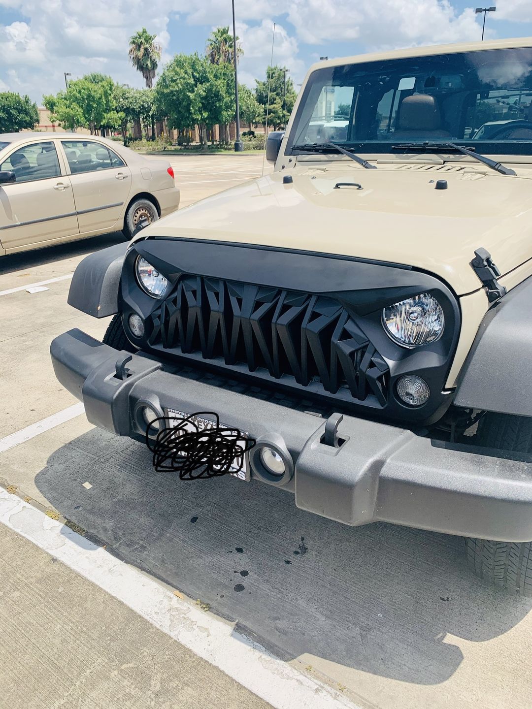 Customer photo review of Shark Grille - Matte Black (07-18 Wrangler JK )