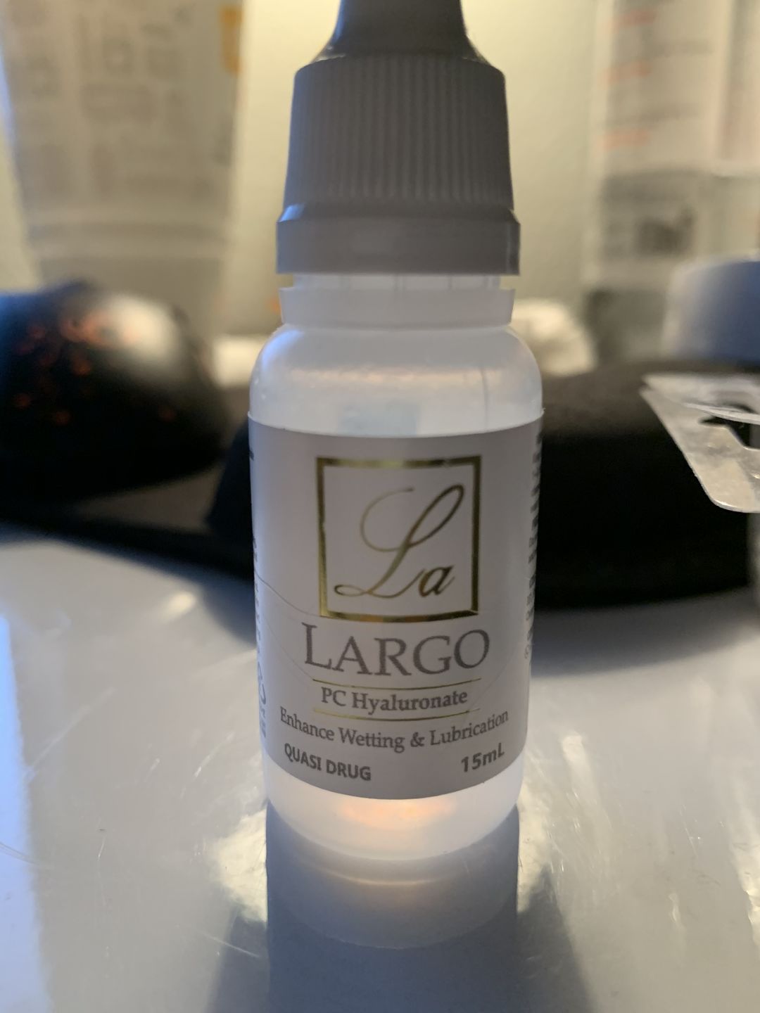 Customer photo review of Largo Contact Lens Solution 15ml