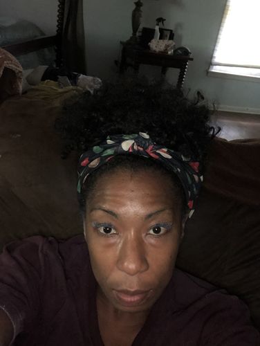 Customer photo review of Creative Instant Afro Wrap-Wig-AW104