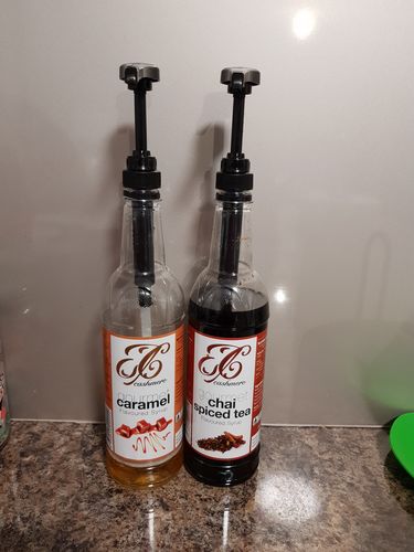 Customer photo review of Syrup Pump for 750mL Bottle - 4 PACK