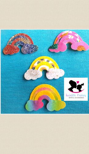 Samantha D. review of EHC Exclusive Rainbow Clouds Hair Bow Die Cutter image 1 out of 1