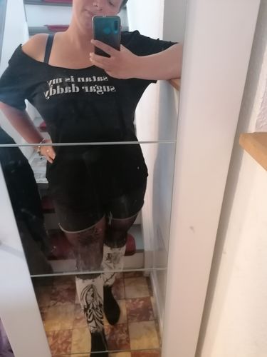 Customer photo review of Satan Is My Sugar Daddy  - Damenshirt