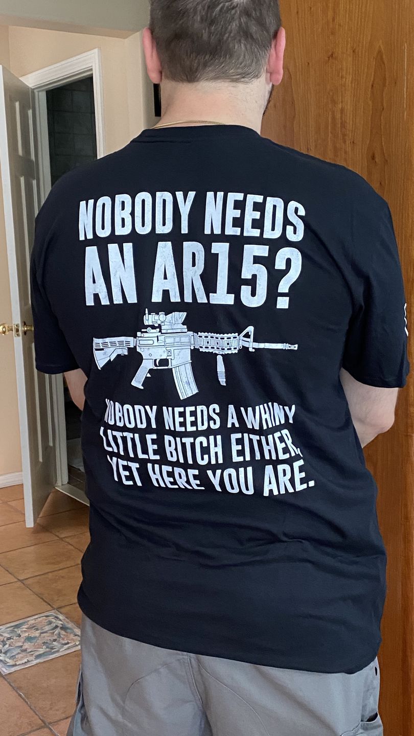 Customer photo review of Nobody Needs An AR15?