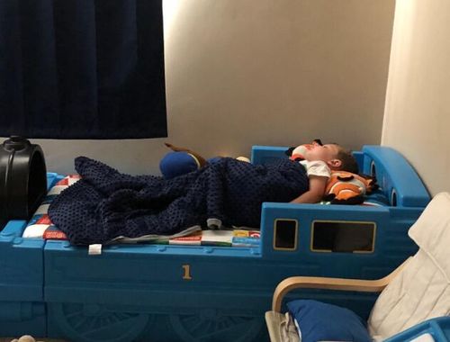 Customer photo review of Weighted Blanket I Removable Duvet Cover I Weighted with Premium Glass Beads