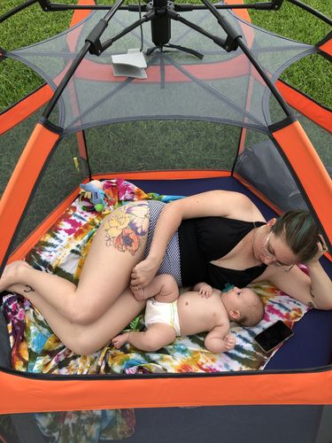 Customer photo review of Pop N' Go® Playpen