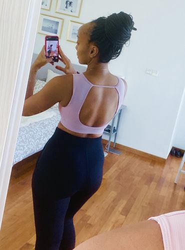Customer photo review of Open-Back Crop