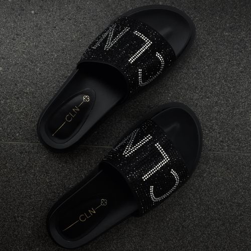 Customer photo review of Respect Flat Slides