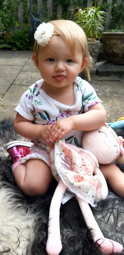 Customer photo review of Personalized Leyadoll (Pink) with Gift Bag