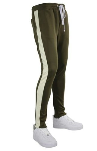 Customer photo review of Outside Solid One Stripe Track Pants (Red - White) (100-401)