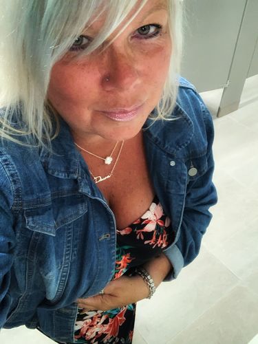 Customer photo review of Sophia Name Necklace with Layered Charm