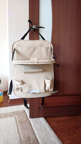 Customer photo review of Premium Car Seat Organizer