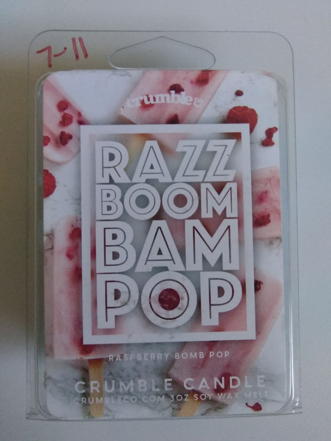 Customer photo review of Razz Boom Bam Pop! Wax Melts