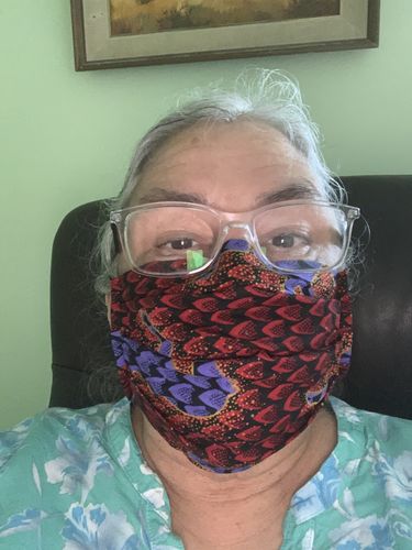 Customer photo review of PACK OF 6 ADULT REUSABLE FACE MASK
