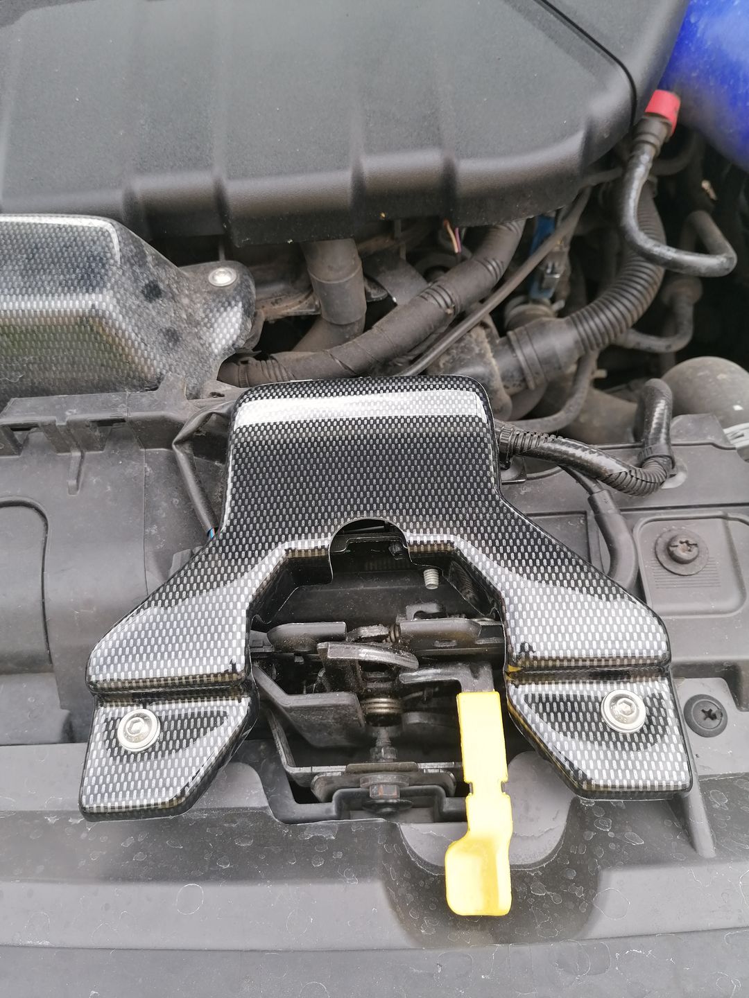 Customer photo review of Bonnet Catch Plate Cover (various colours) - MK7.5 Fiesta