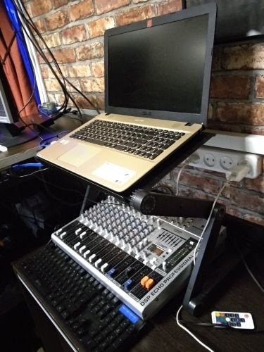 Customer photo review of Laptop Stand | Table or Bed Stand (with Mouse Pad)