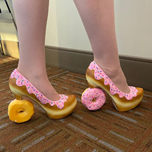 Customer photo review of Donut Heels 2.0- Pink