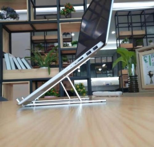 Customer photo review of Laptop Stand | Aluminium, Portable & Foldable