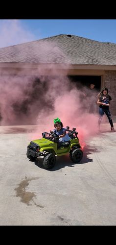 Customer photo review of Gender Reveal Smoke Sticks (Discreet Label)