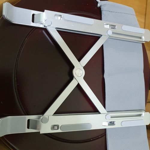 Customer photo review of Laptop Stand | Aluminium, Portable & Foldable