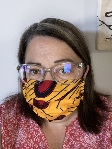 Customer photo review of PACK OF 6 ADULT REUSABLE FACE MASK