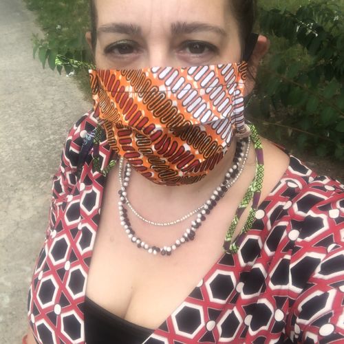 Customer photo review of PACK OF 6 ADULT REUSABLE FACE MASK