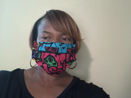 Customer photo review of PACK OF 6 ADULT REUSABLE FACE MASK