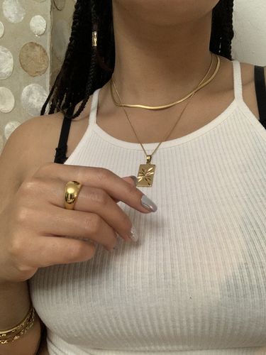 Customer photo review of Cali Carina Necklace