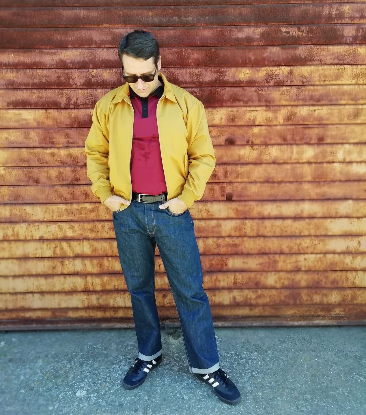 Customer photo review of **NEW**  Harrington Jacket - MUSTARD