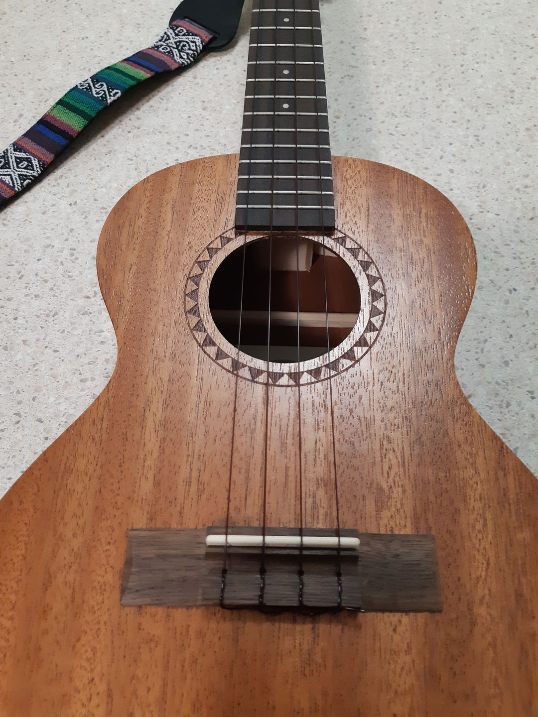 Customer photo review of BT Worth Brown Tenor Ukulele Strings High G Fluorocarbon 2 Restrings per Pack