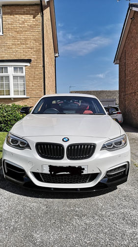 Customer photo review of MHC Black BMW 2 Series Performance Style Front Splitter In Gloss Black (F22/F23)
