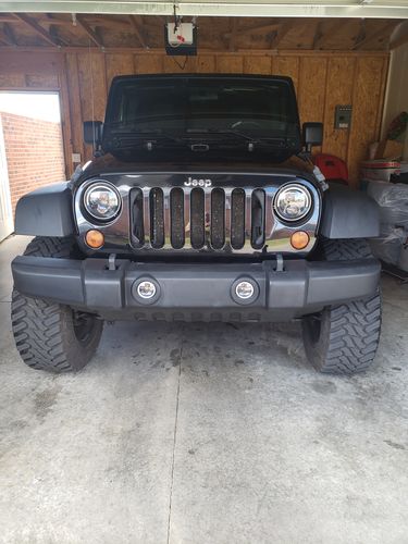 Customer photo review of 7 Inch Half Halo LED Headlights for 97-18 Jeep Wrangler TJ/ JK (DOT Approved)