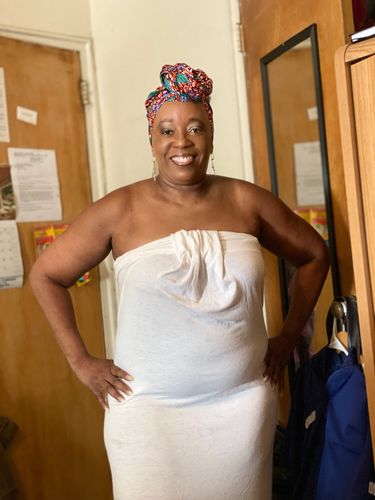 Customer photo review of African Print Maha Head wrap