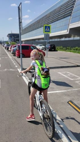 Customer photo review of Petyfy™ Dog Backpack + Lifetime Warranty!