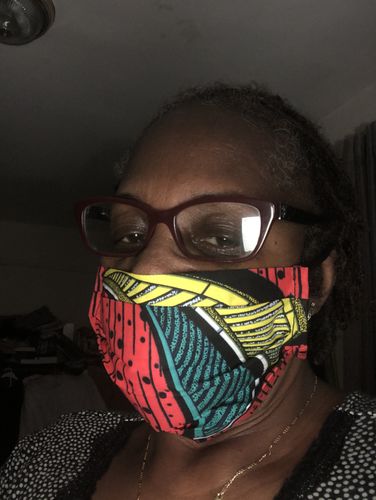 Customer photo review of PACK OF 6 ADULT REUSABLE FACE MASK