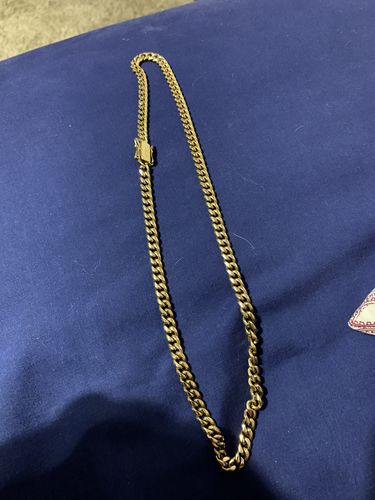 Customer photo review of 6mm 14K Gold IP Premium Miami Cuban Chain