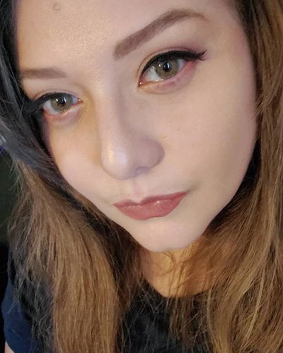 Customer photo review of Icoloured® Triple Green Colored Contact Lenses
