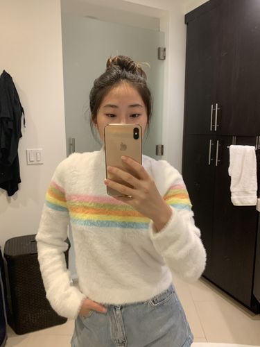 Customer photo review of Rainbow In The Sky Sweater Top