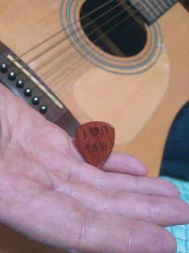 Customer photo review of Beautiful Customized Wood Name Pick