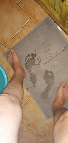 Customer photo review of Masque Exfoliant et Rajeunissant pour les Pieds