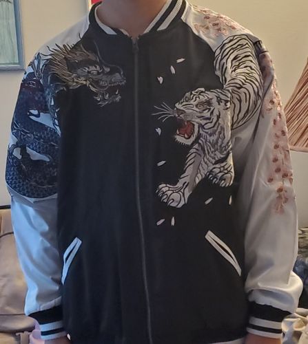 Customer photo review of Four Legendary Creatures Sukajan Souvenir Jacket