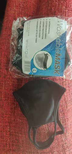 Customer photo review of Face Mask (4 - Pack) Antimicrobial