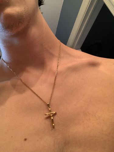 Customer photo review of Crucifix (Gold)