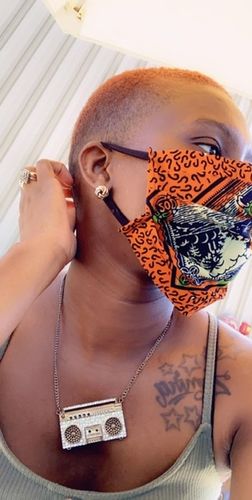 Customer photo review of PACK OF 6 ADULT REUSABLE FACE MASK